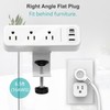 Desk Clamp Power Strip with USB C, 3 Outlets Desktop