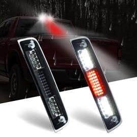 Gubebaili LED Third 3rd Brake Light Fit for Dodge Ram 1500 2009-2017, Fit for Dodge Ram 2500 3500 2010-2017, High Mount Stop Light Cargo Lamp (Chrome Housing Clear Lens)