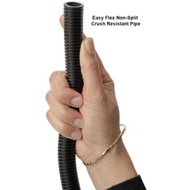 1STec 10m 20mm External 14mm Internal Underground Cable Conduit Ducting Hose Pipe Channel for TV Coax, Electric Wire, Garden Lights, Fish Pond Low Voltage Pumps, Power Socket Lead Burial 10 Metre