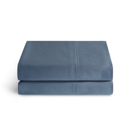 YnM 100 Percent Bamboo Pillowcase 2 Pack, King XL (50cmx100cm), Blue Grey