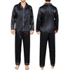 AprBean Satin Silky Men's Pajama Sets Big and Tall Long