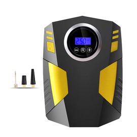 Digital Tire Inflator 12V DC Portable Air Compressor Pump 19 Cylinder 150 PSI Tire Pump with Pressure Gauge Emergency LED Light for Car Bicycle Ballon and Other Inflatables