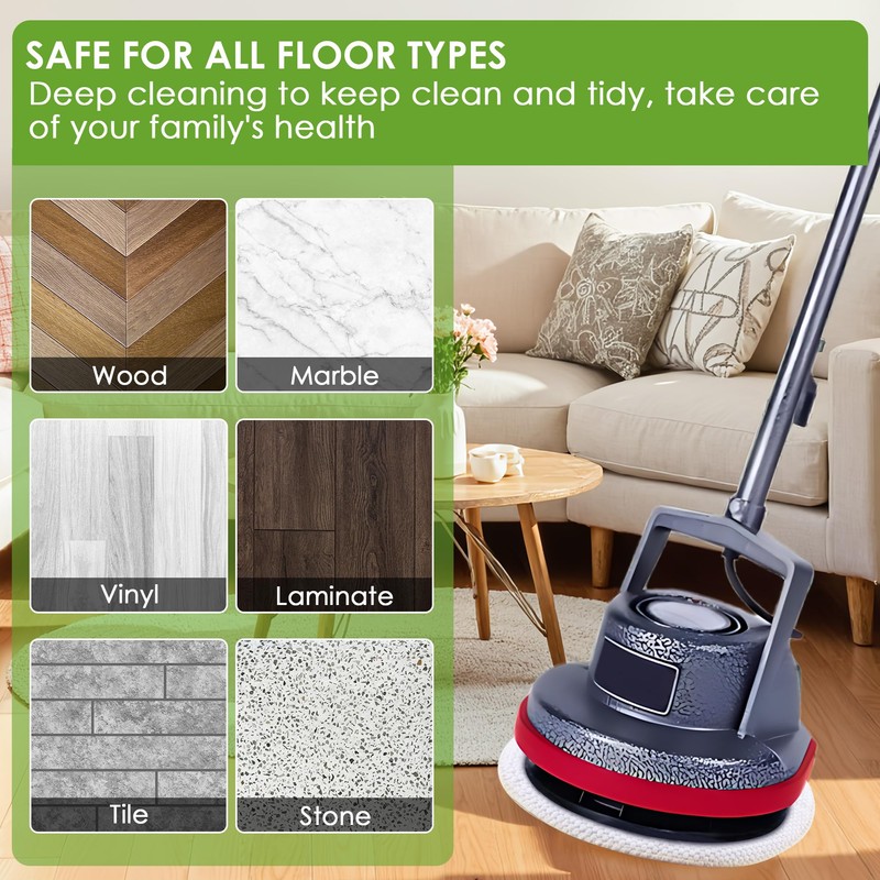 Potchen 2 Pack 12" Floor Machine Pads Compatible with Oreck