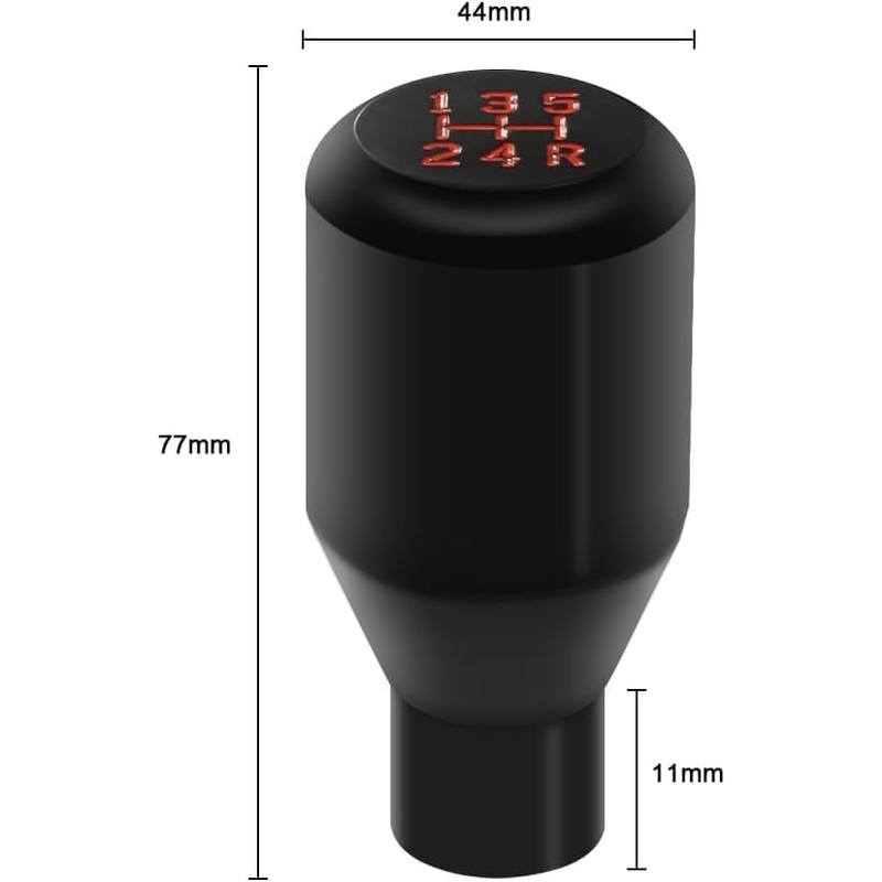 OBEST Universal Gear Knob, 5 Speed Car Gear Lever for