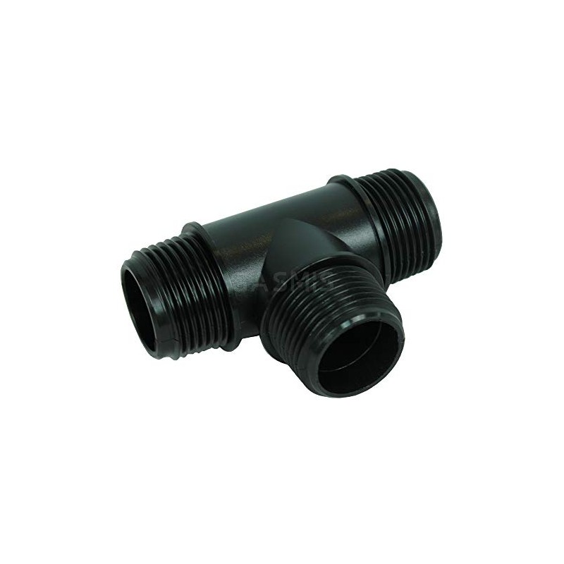 GASMIS PP Threaded Fitting Screw Fitting T-Piece AG 1 Inch