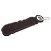 Samunshi® Leather Keyring with Engraving with Lettering Motifs Gifts Made