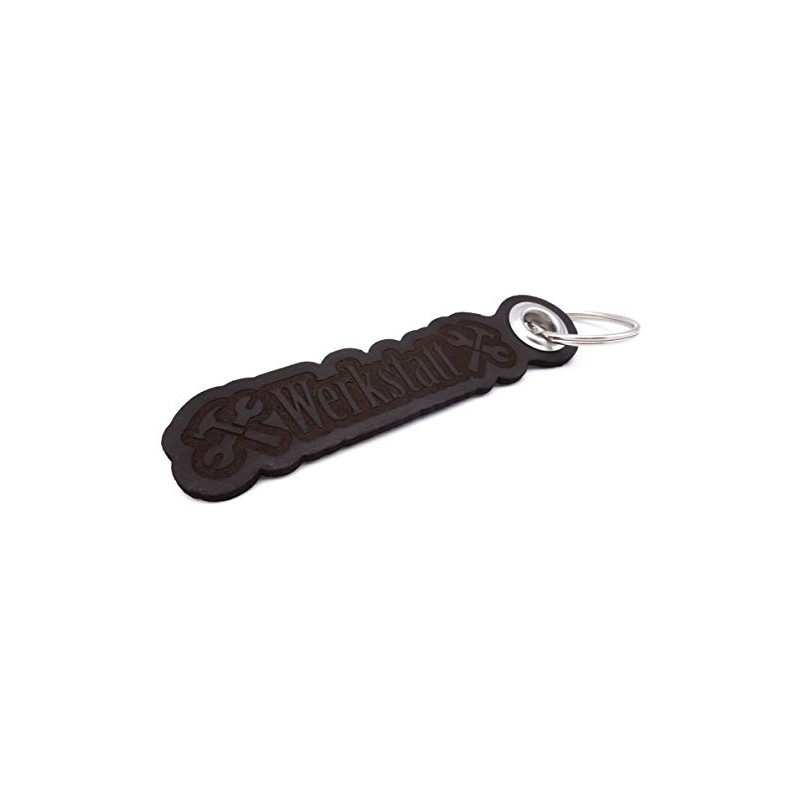 Samunshi® Leather Keyring with Engraving with Lettering Motifs Gifts Made