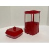 Target Candy Canister Jar Bullseye’s Playground Glass Popcorn Cart Red