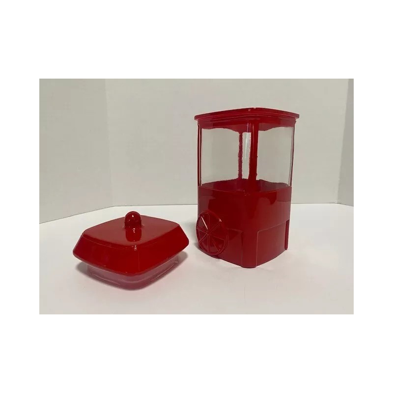 Target Candy Canister Jar Bullseye’s Playground Glass Popcorn Cart Red