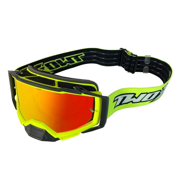 TWO-X Cross Goggles - Motocross Goggles with Mirrored Iridium Glass