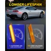 AUTOONE LED Side Marker Lights Red & Yellow Compatible With