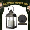 Kittmip 8 Pcs 10 Inch Bronze Decorative Candle Lantern Bulk