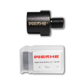 WERHE® Adapter M14 to 1/2-20UNF inch - use in All Drill Chucks with 1/2-20UNF External Thread