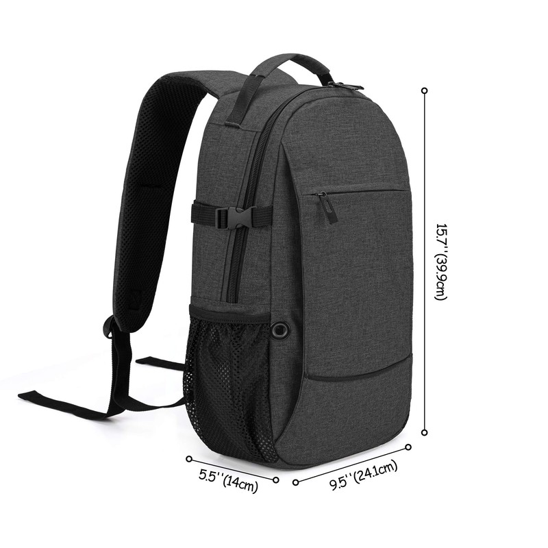 CURMIO Travel Backpack for Oxygen Tank, Black, 1 Count (Pack