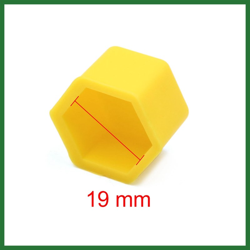 Motoforti 20pcs 19mm Rubber Car Wheel Tire Nut Screw Lug