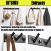 DAFUYUAN Wall Mounted Coat Rack Stainless Steel 15.74inch Wall Coat