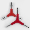 Y-Shaped 3 Way Wrench Portable Lightweight Steel Chrome Plating, Y-Type