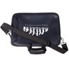 Soft material computer bag with shoulder strap and handle -