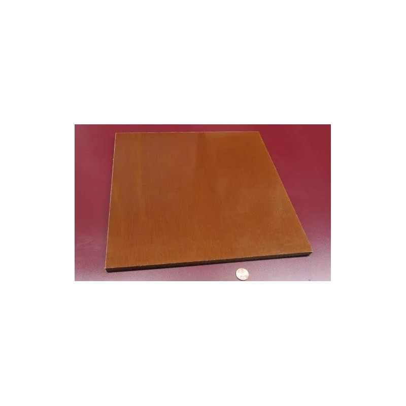 Micarta Linen Phenolic LE Grade Sheet .375" (3/8") Thick x