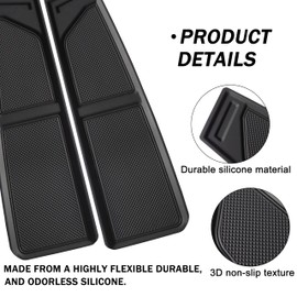 SENSHINE Silicone Dash Dashboard Cover Mat for Ford Bronco Accessories 2021 2022 2023 2024 Anti Dust Dash Pad Tray Insert Liners Compartments Mat for Bronco 2Pcs Set Premium Custom (Black Trim)