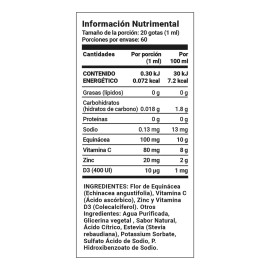 Suplemento Sistema Inmune Liquido Con 60 Tomas B Life Sabor Naranja
