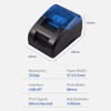 58mm Thermal Receipt Printer Desktop USB&BT Wireless Connection Printer Barcode