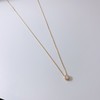 14k necklace cubic chain women's silver necklace 41cm silver /