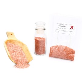Fine Chilli Salt, Extra Sharp Chili Salt, Chilli Salt Fine, Spice Salt Fiery Salty, Sea Salt with Chilies, Sea Salt Chili Spice, 25 g