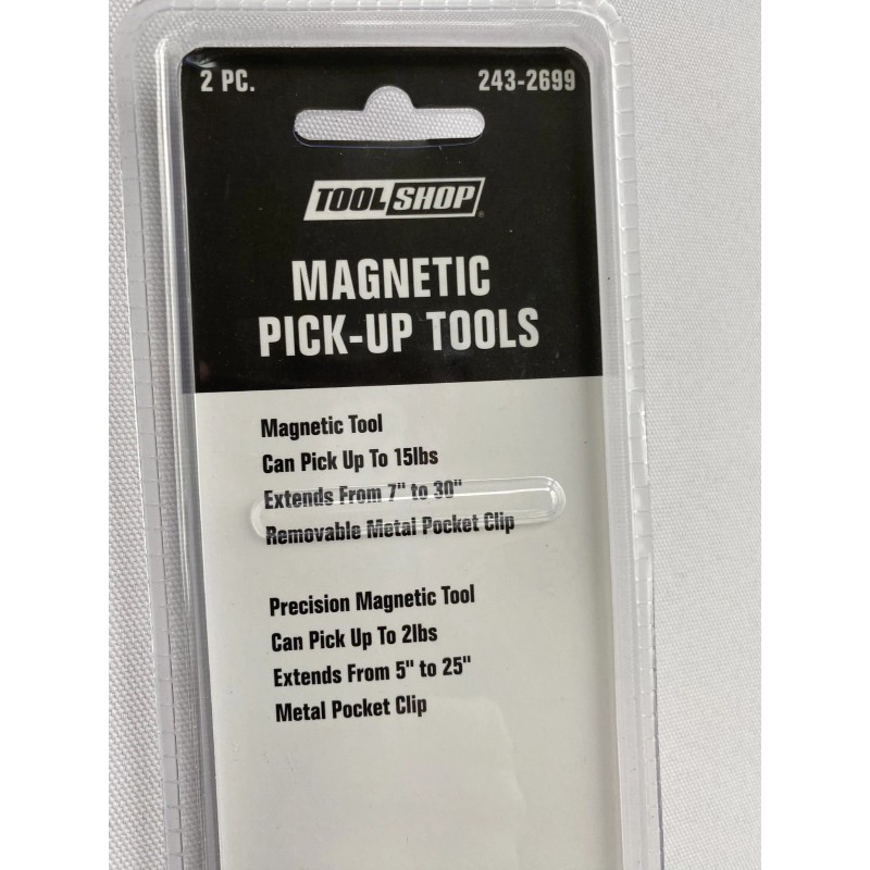 Tool Shop MAGNETIC PICKUP TOOLS 15LB, 30" EXTENDED & 2LB,