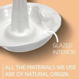 Romertopf Chiko | Chicken Roaster | Vertical Poultry Roasting Rack Made of Clay - White