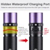 LIGHTFE Blacklight uv Flashlight 365nm UV304 UV Flashlight Rechargeable can