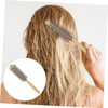 Baluue Mini Round Brush for Curly Hair Styling Wooden Roller