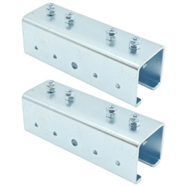 VIKKSAER U Shaped Strut Channel Connector Extend Bracket, 3mm Thickness External Channel Coupler, Metal Strut Channel Joiner for 1-5/8" Wide 1-5/8" Height Strut Channel (2 PCS)