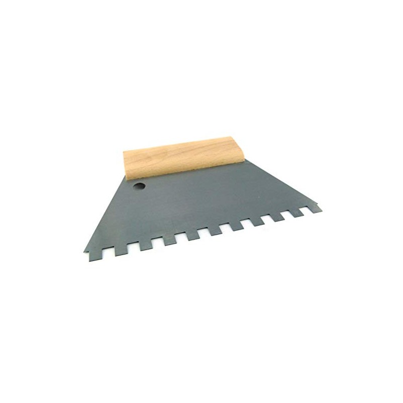 Glue application spatula according to TBK 180/250 mm, serrated, non-serrated,