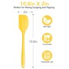 Yellow Rubber Spatula for Kitchen Use, 10.8In Silicone Spatulas for