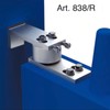 Upper gate hinge with thrust bearing for swing gates, load