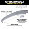 Barracuda™ 13" Tri-Cut Saw Blade with Hook – Hard-Chrome Plated