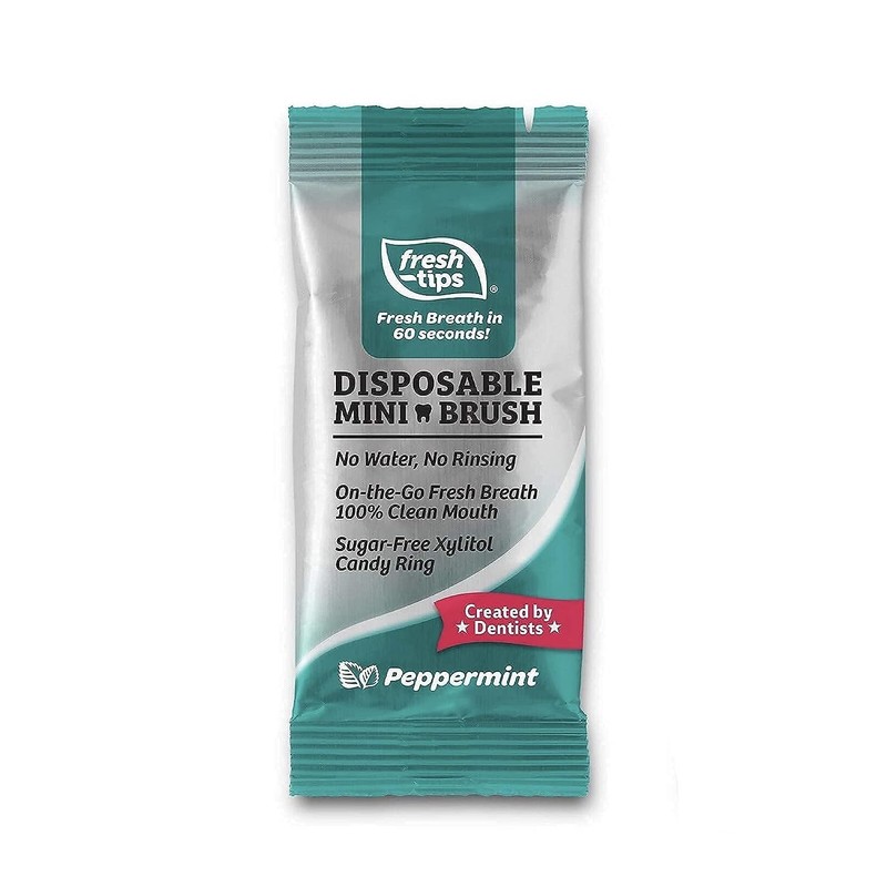 Fresh-Tips | Disposable Mini Toothbrush | Travel Toothbrush | Fresh