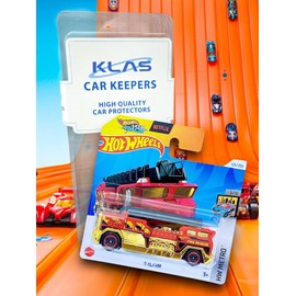 Hot Wheels 5 Alarm (Red Let's Race) 3/10 HW Metro - 2024-125/250 (Short Card) - COMES IN A GENUINE KLAS CAR KEEPER PROTECTOR CASE - HTB15