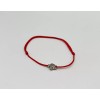 Elephant Turtle Red String Adjustable Bracelet Silver Plated Pack of
