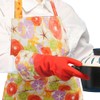 Reusable Long cuff Rubber Kitchen Cleaning Gloves with Non-Slip Texture
