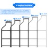 Wsays Universal Trucks Tailgate Ladder，Ladder Foldable & Height Adjustable for