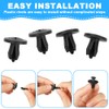 Adiwo Plastic Rivet Fasteners, 60 PCS Car Body Retainer Clips