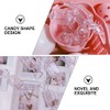 ARTIBETTER 24Pcs Candy Shaped Jewelry Box Mini Clear Jewelry Case