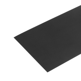 sourcing map 1 Pcs Carbon Fiber Sheet 300×200×0.5mm Matte Surface Pultruded Flat Carbon Fiber Board Plate Twill Weave Panel Sheet for Kites RC Airplane