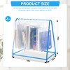 Tiangrid 2 Pcs Book Rack Metal Read Along Totes Rack