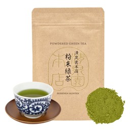 Seisenen Main Store Green Tea Powdered Green Tea 1.8 oz (50 g), Easy to Dissolve, Made with Sprouts from Kyoto, Japanese Tea, High Quality, Green Tea, Japanese Tea, Convenient Powder Type, Perfect for