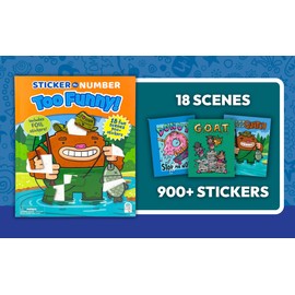 Sticker by Number Too Funny!