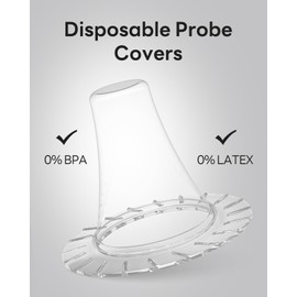 femometer 100 Counts Ear Thermometer Probe Covers, Refill Caps, Lens Filters, BPA Free and Disposable Ear Thermometer Cover Caps