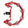 Tambourine Single Row Metal Jingle Bells Handheld Percussion Drum Instrument